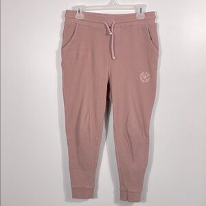 🌸Zara pink thermal jogger style sweatpants with pockets size medium
